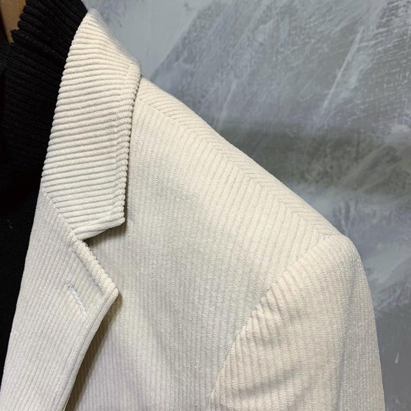Product Introduction of Áo Khoác Vest Công Sở, Dáng Ôm, Chất Liệu Vải Nhung Kẻ, Phong Cách Anh Quốc, Dành Cho Nam, Hợp Xu hướng Phong Cách Hàn Quốc, Phong Cách Đường Phố Ruoshuai, Bộ Đồ Đơn Thường Ngày Người Nổi Tiếng Trên Internet 17