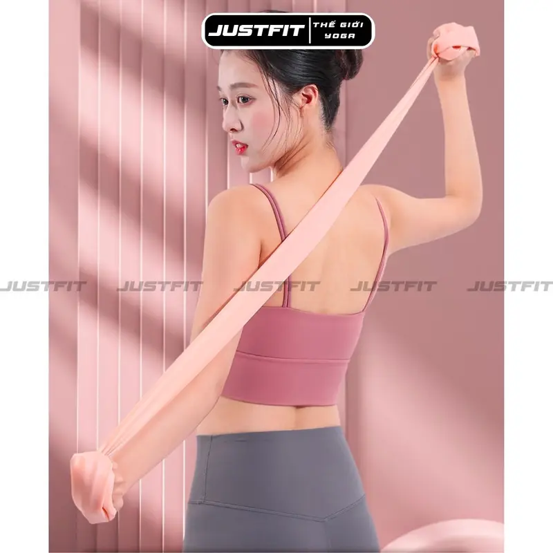 Dây Flexband kháng lực JUSTFIT cao su thun đàn hồi tập Gym Yoga Pilates Thể Lực 1.5M Dây Kháng Lực Tập Yoga 4