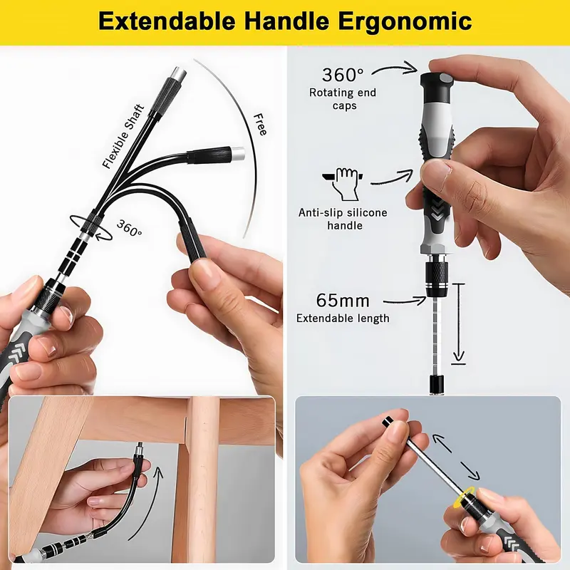 132 in 1 Precision Screwdriver Set, Portable Multifunctional Screwdriver Set, Professional Repair Tool Kit for Phone & Tablet & Computer 3