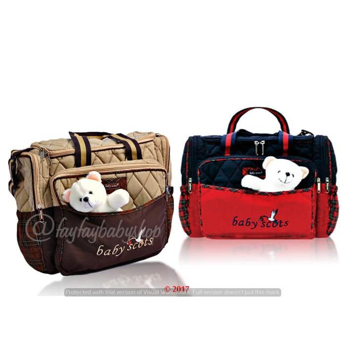 TAS BAYI BABY SCOTS BONEKA BESAR /TAS BABY SCOTS MURAH /KADO BAYI /PERLENGKAPAN BAYI 1