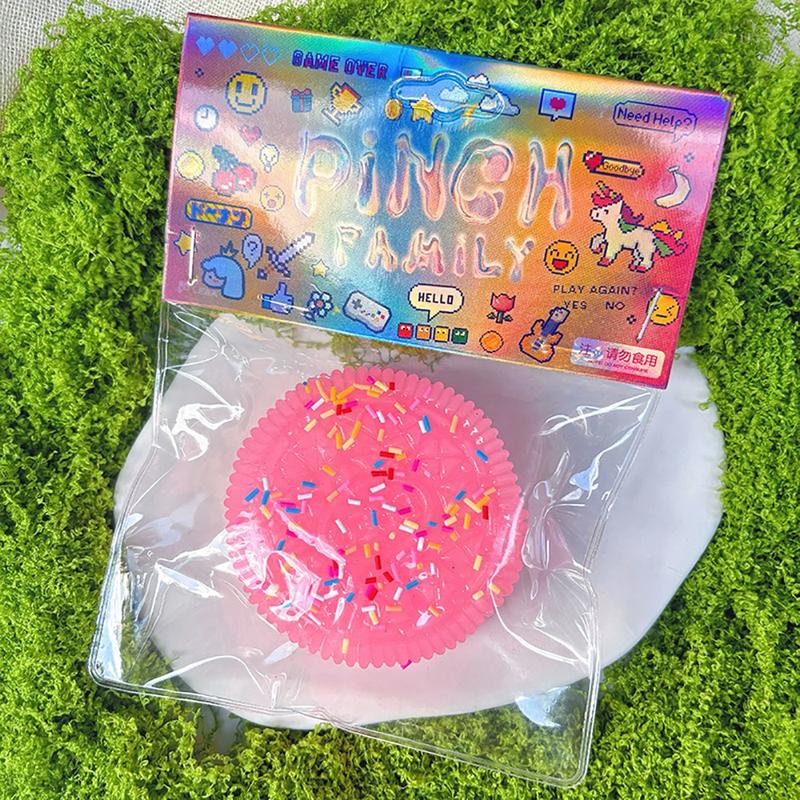 1Pcs Durable New Fidget Biscuit Pinching Toy Big Oreo Stress Relief Squeeze Dessert Toy Silicone Super Soft Stress Relief Toy 7