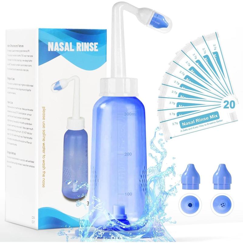 Neti Rince Neti Pot Sinus Rinse Bottle - Gentle Nasal Wash Bottle Nose Cleaner for ...
