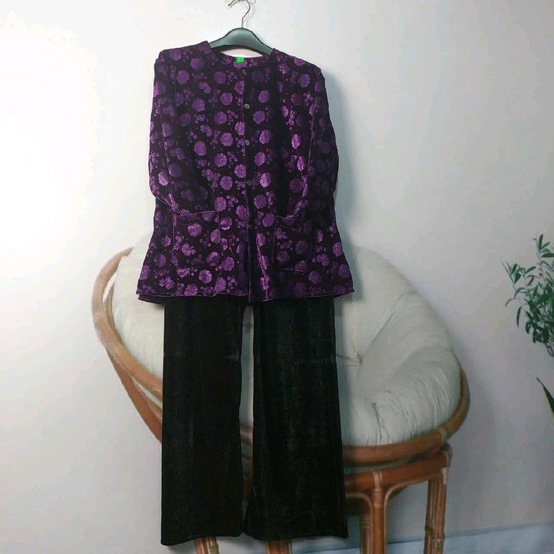 Bộ nhung Bà già Gồm 2 món áo và quần - Nhung mềm mại - Women, Nữ