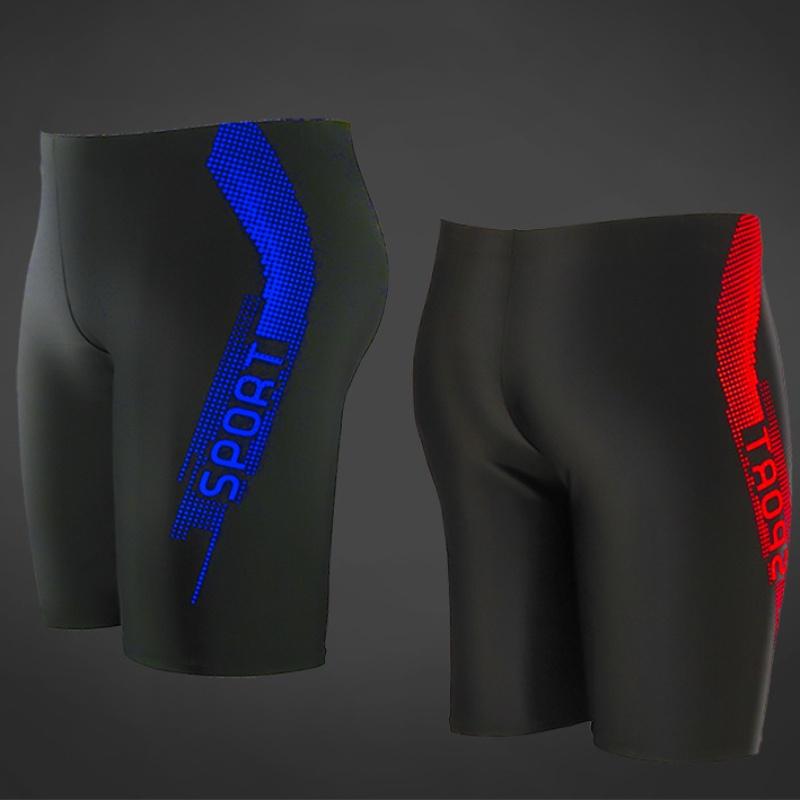 Swimming Trunk Knee-Length Swimsuit for Men Short Swimwear for Diving Swim Water Sports 5