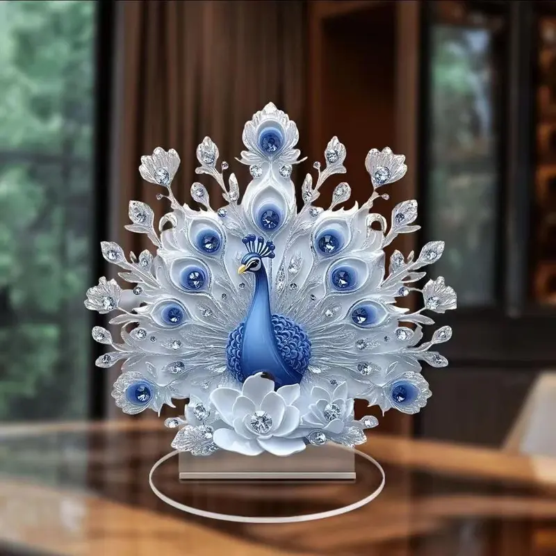 Peacock Plastic Statue at Timothy Clifton blog