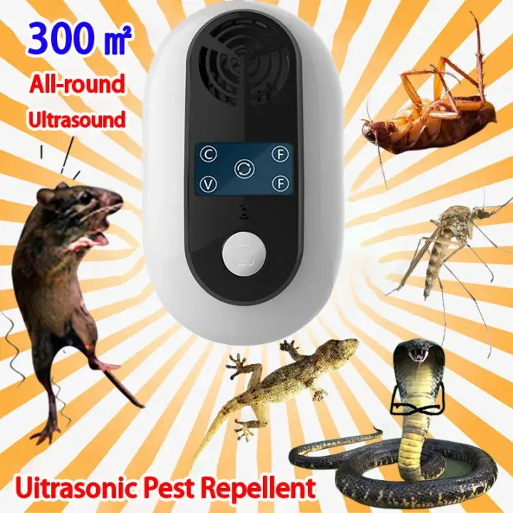 2024 New Ultrasonic Pest Control Electric Mosquito killer mousetrap Anti Mosquito Repellent Insect Repeller Rejector for Mouse Mole Flies Rats repellent cockroach repellents
