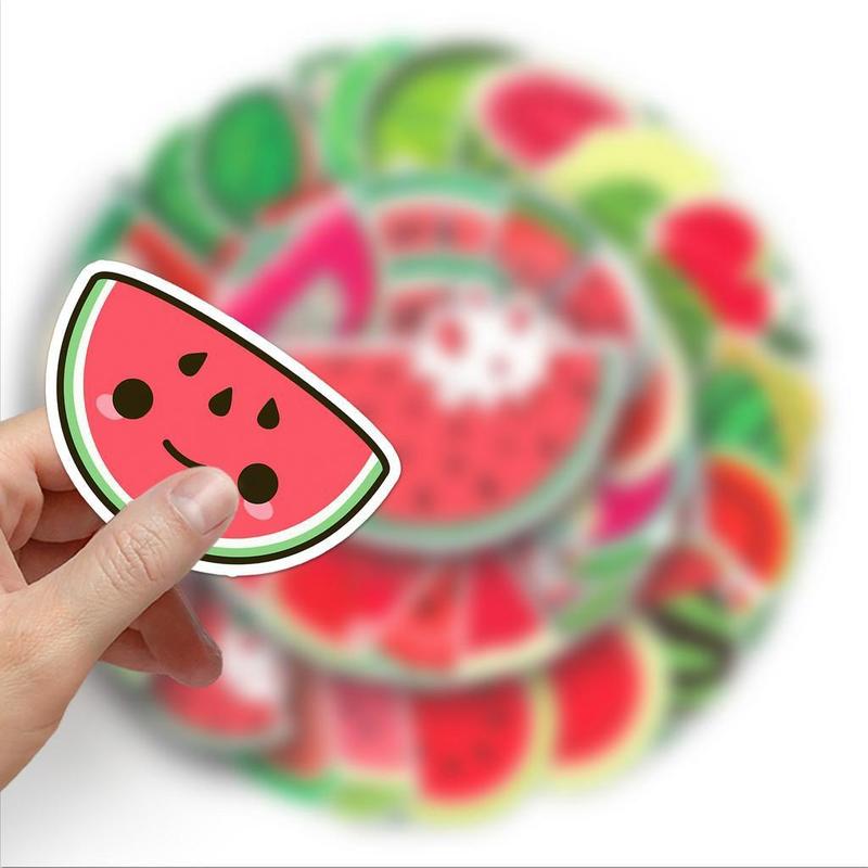Product Introduction of Bộ 50 Sticker Dưa Hấu trang trí sổ tay,mũ bảo hiểm,bình nước... 2