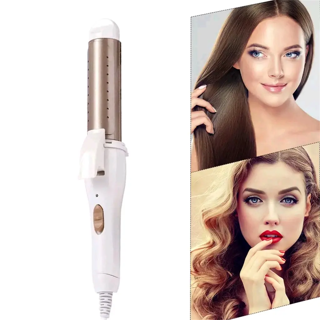 Nova NHC-809CRM Hair Straightener Catok Lurus dan Keriting 2 In 1