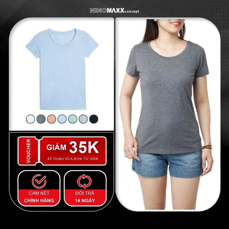 NINOMAXX RED Áo thun Basic Nữ tay ngắn 1801013 
