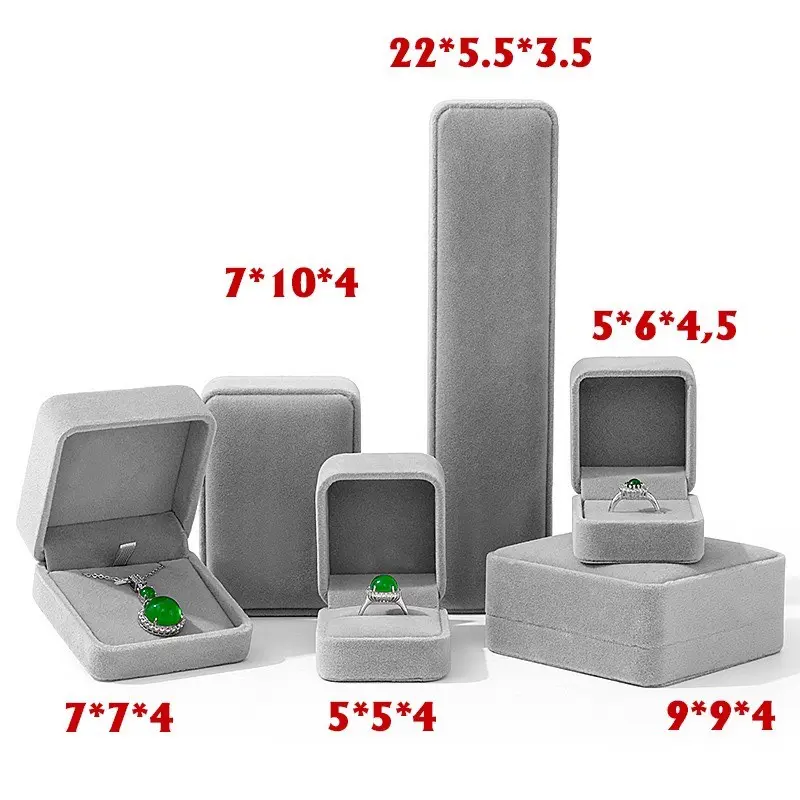 [ Hộp Nhung ]Hộp nhung đựng nhẫn, vòng tay, vòng cổ, dây chuyền trang sức nắp gập 0