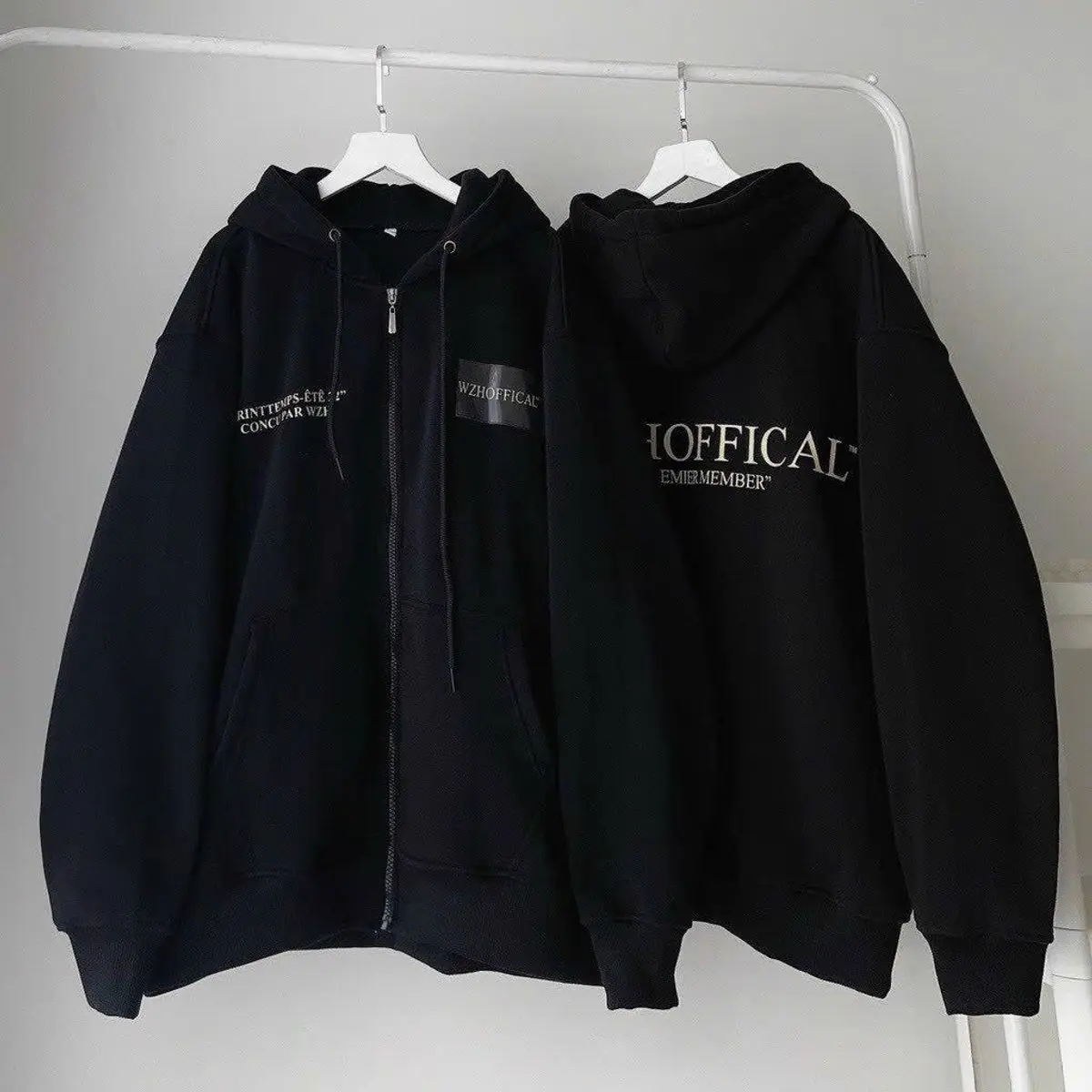 Áo Khoác Hoodie Dây Kéo Zhoffia - Chất Liệu Nỉ Dày Dặn Nón Rộng Phong Cách Thời Trang Unisex Người Việt  Shop Neymar