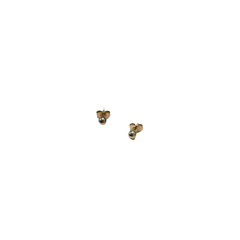 Anting mata bulat simpel tusuk titanium 1