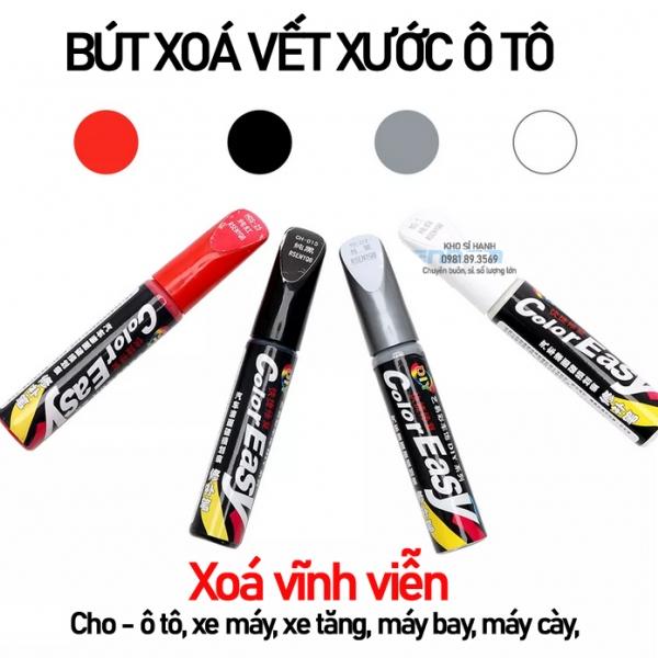 Bút tẩy xóa vết trầy xước trên xe ô tô ColorEASY Bút xoá vết trầy xước dăm, Xóa vết xước sâu cho ô tô xe máy Sơn nhũ đỏ-02