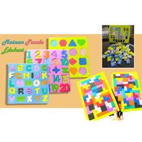 Gambar Mainan Puzzle Edukatif Tetris / Balok Huruf / Angka / Geometri Varian Warna dari Seventeen Shop Id Kab. Tangerang 3 Tokopedia