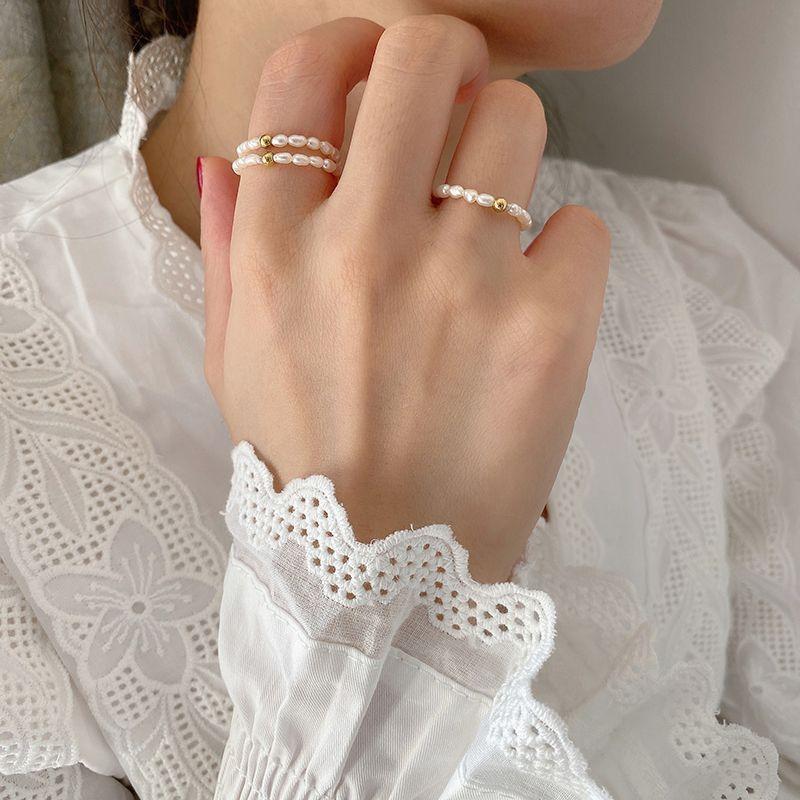 Nhẫn Thạch Anh Dâu Tây Ngọc Trai, Hình Tự Nhiên, Hàn Quốc, Đơn Giản Và Dễ Phối Đồ, Nhẫn Ngón Trỏ Cho Nữ, Thanh Lịch Và Phong Cách Ngầu, Nhẫn Người Nổi Tiếng Trên Internet 6