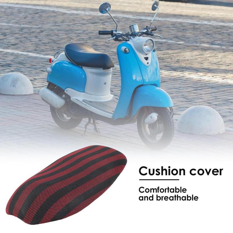 Product Introduction of Motorcycle Scooter Seat Cover Electric Bicycle Breathable 3D Mesh Seat Cover S/M/L Electric Scooter Insulation Cushion Cover 7