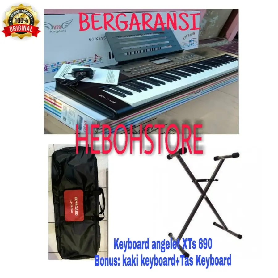 Keyboard piano ANGELET XTS 690 +Bonus kaki keyboard ORIGINAL