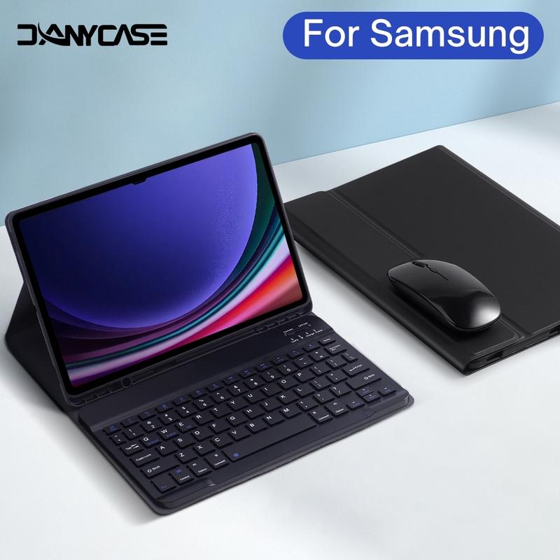Ốp Lưng Bàn Phím Cho Samsung Galaxy Tab S9 FE A9 Plus A11 Plus S6 Lite 10.4…