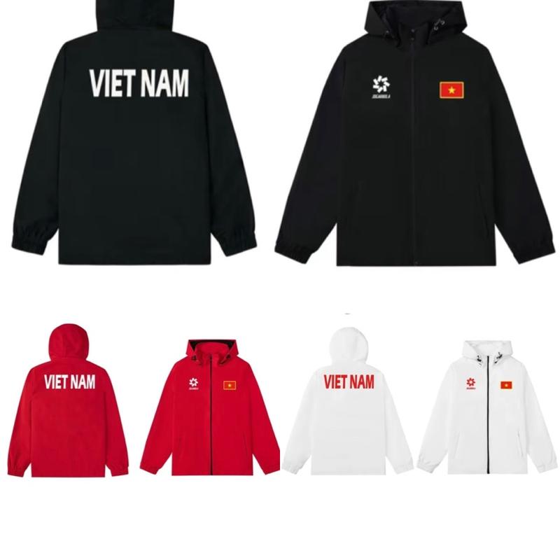 Áo khoác gió đội tuyển Việt Nam mới nhất 2024-2025 - Chống nước và gió, phù hợp với tất cả bốn mùa trong năm - Jacket, Sport, Menswear