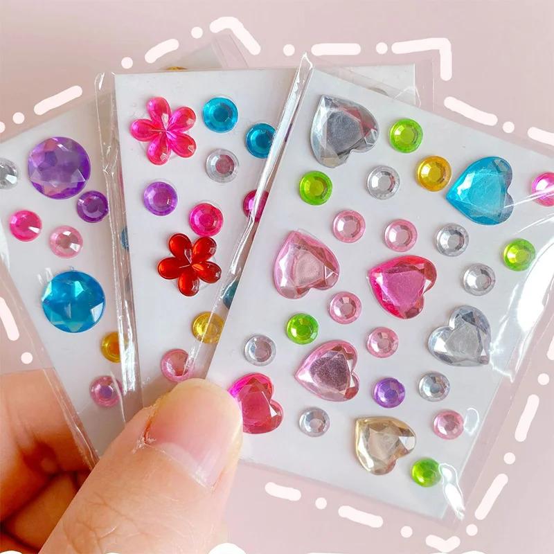 Product Introduction of 1 Sheets Mini Size Acrylic Crystal Gem Diamond Sticker for Kids Handmade DIY 3D Rhinestone Decoration led  flash  sticker สติกเกอร์  ติดพัดลม eternal  flower สติกเกอร์  นัก  มวย  ค่าย  บางแสน  ไฟท์  คลับ titanium  magic  mirror สติกเกอร์  เตรียม  คลอด ต้น 5