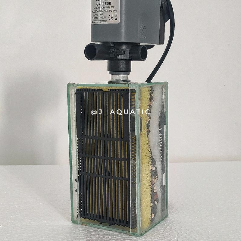 Filter Aquarium Internal ukuran kecil dengan Pompa 5