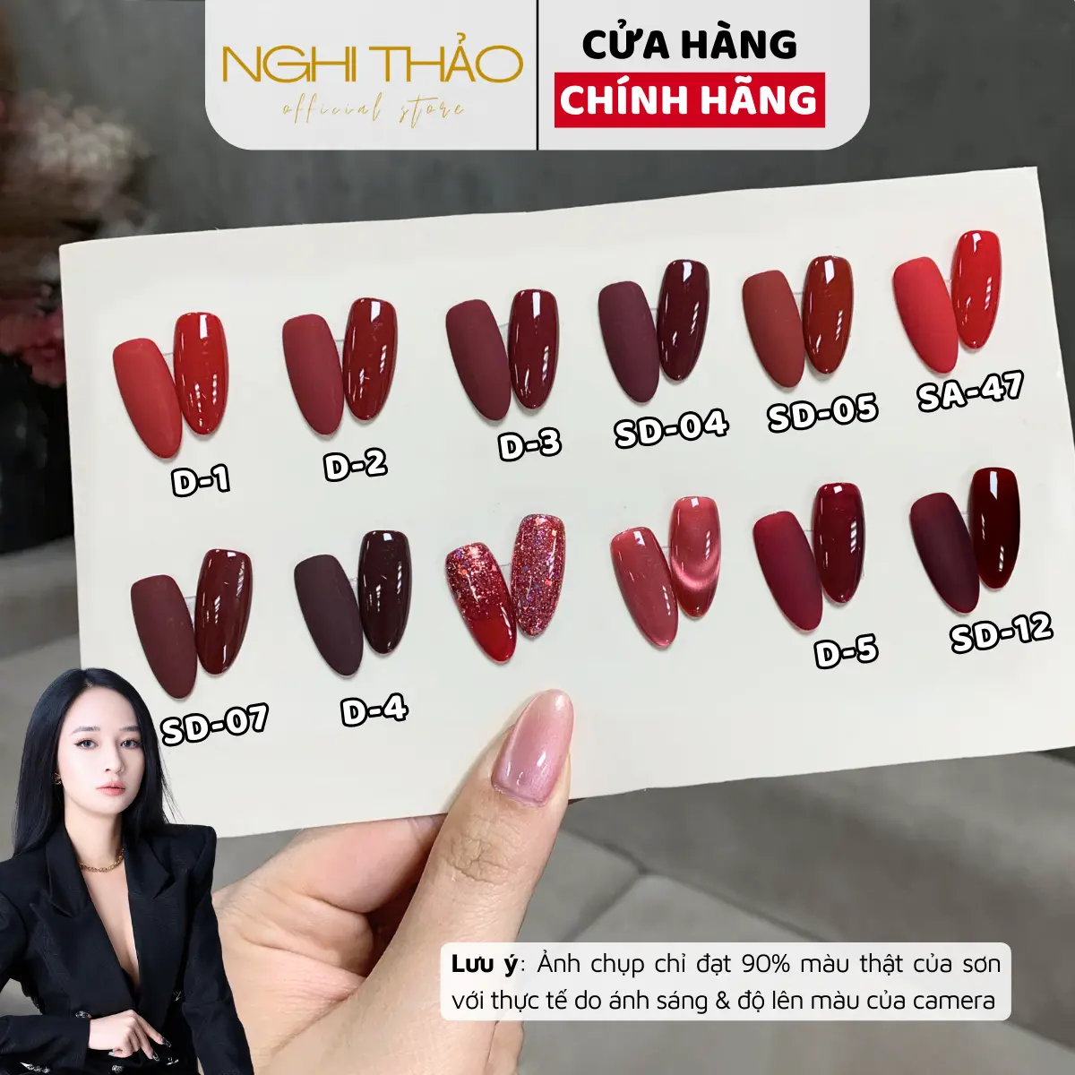 Sơn gel đỏ lẻ RAMYLA làm nail