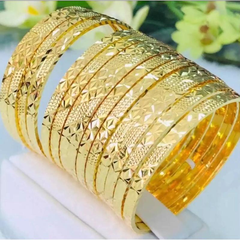  Bộ ximen 4 ly Mạ Vàng L135 Cực Đẹp Khóa Lưỡi Gà Lắc Tay Nữ Bộ 7 chiếc Phụ Kiện Len Hoa Kiềng 