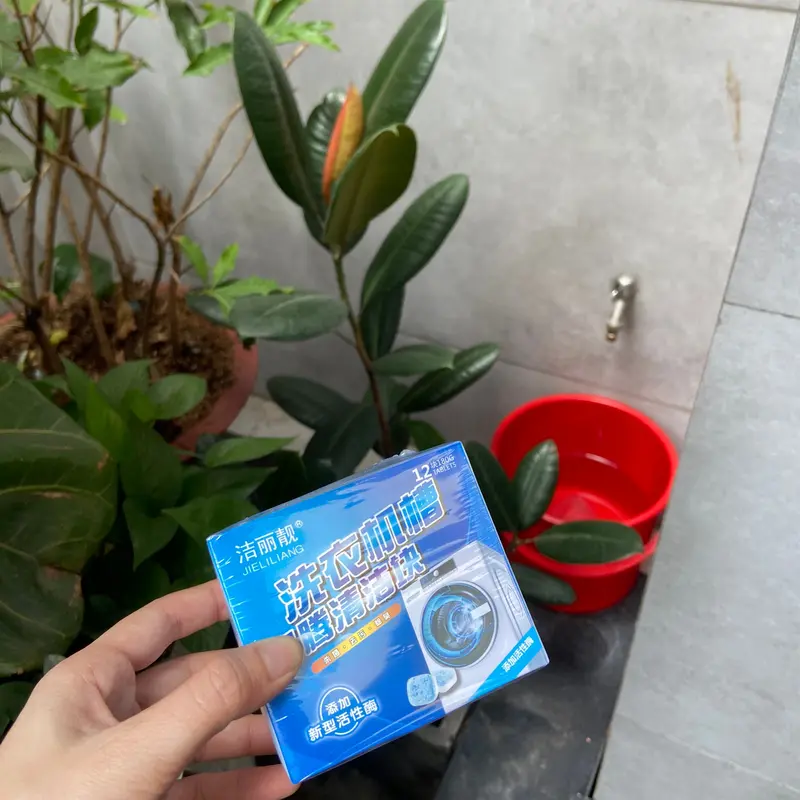 Combo 5 Hộp Viên Vệ Sinh Lồng Máy Giặt ( 1 hộp 12 viên)- Sạch Cặn Bẩn Lồng Máy Giặt Làm Sạch 8