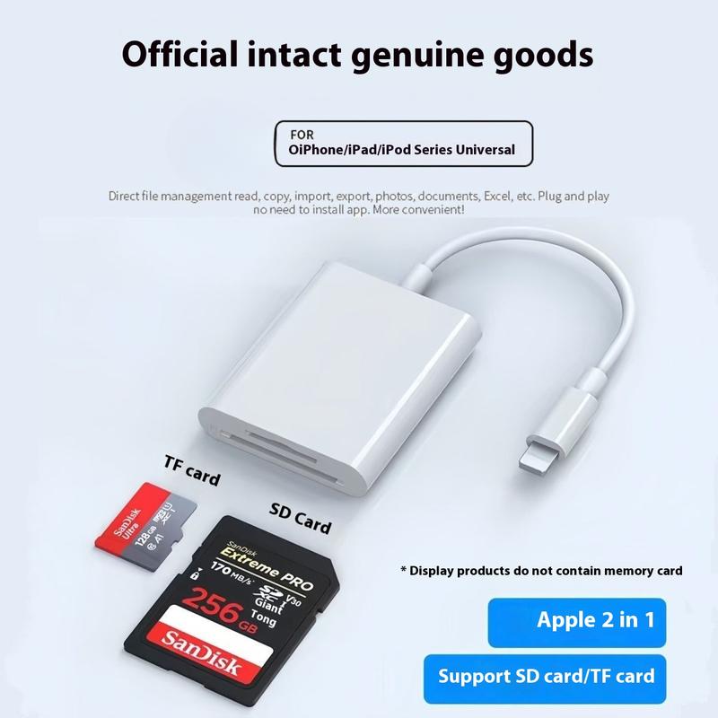 Product Introduction of SL for iPhone Apple phone card reader TF/SD card camera Android typec universal U disk OTG adapter 0