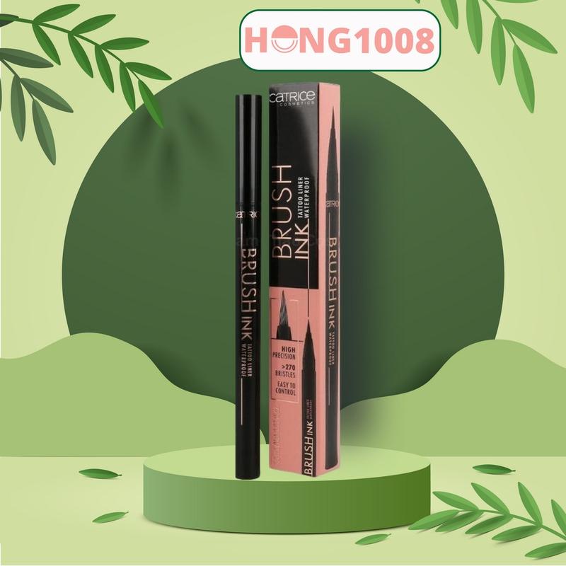 Bút kẻ mắt Catrice Brush Ink Tattoo Liner Waterproof Đôi mắt sắc nét bền màu suốt cả ngày Hong1008