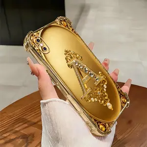 Cocok untuk casing ponsel iPhone XS Max Casing ponsel tahan benturan terbaru dengan bingkai emas dan motif huruf Prancis.-SJFS