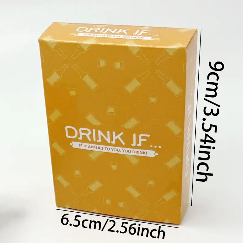 Drink If Card Game, 1 Box Adult Party Board Game Card, Funny Card Game for Family, Friends and Couples, Romantic Game Night 1