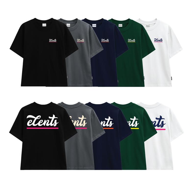  Áo Thun In Boxy Fit Nam Nữ  Underline  Cotton 260gsm ELENTS ESST029 