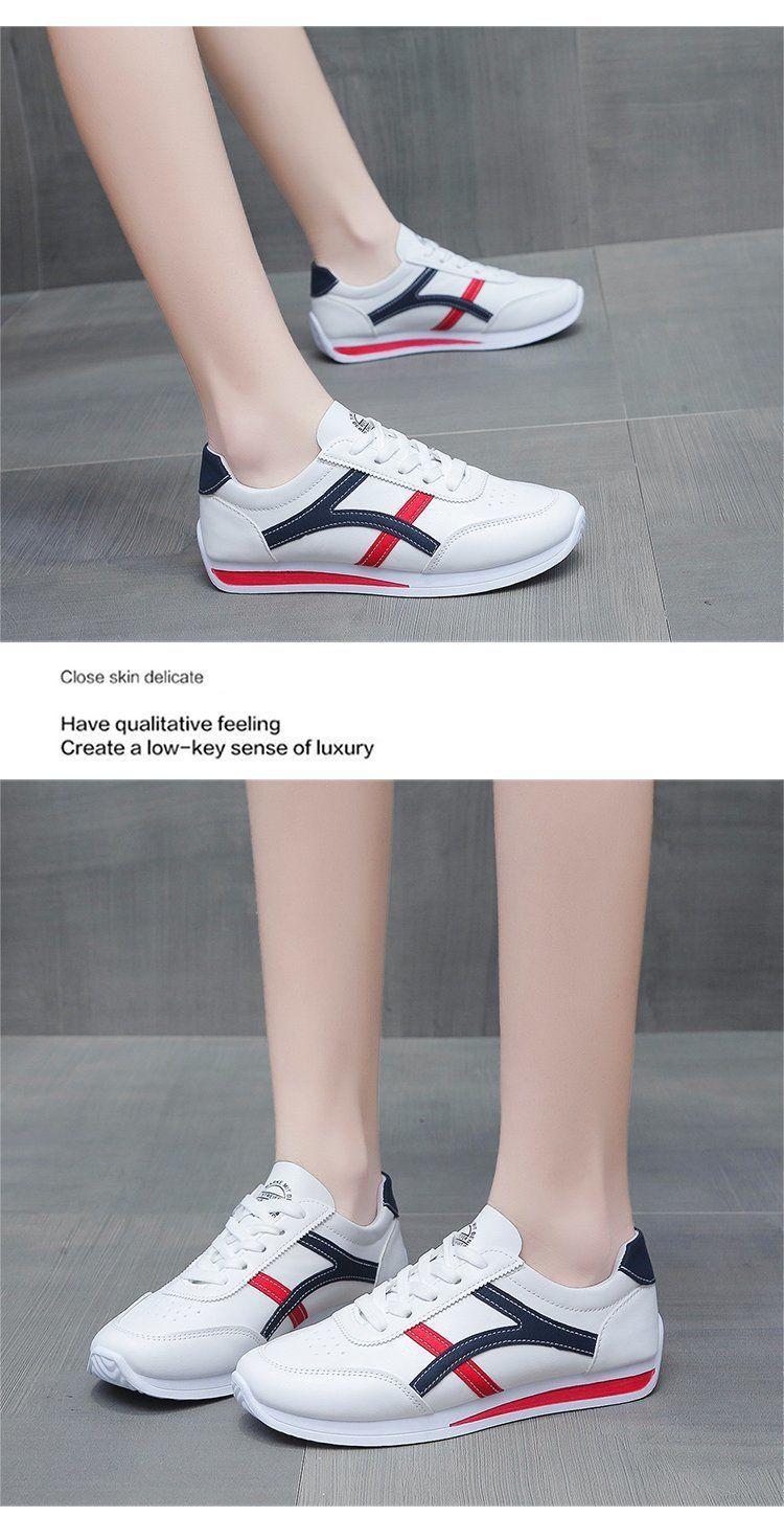 Product Introduction of Argan White Shoes for Women 2024 New Autumn Korean Style Versatile Students' Street Shot Sports Casual Flat Skateboard Shoes Women's Shoes 8