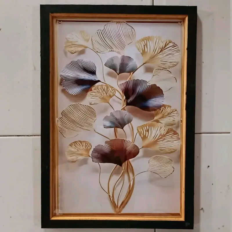 hiasan dinding cetak poster estetik plus bingkai real pict ukuran 53*35 0