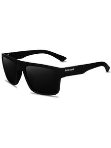 Lentes de sol polarizados unisex de marco cuadrado, lentes de sol casuales y modernos para deportes al aire libre, accesorios de moda para uso diario y actividades al aire libre