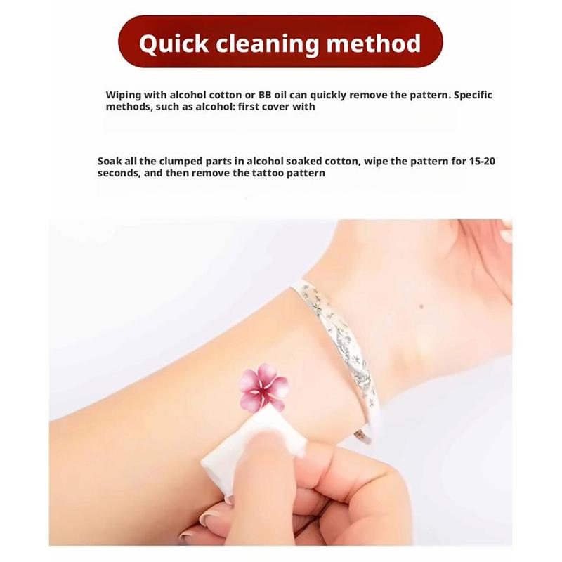 Product Introduction of 【 Set Of 30 Sheets 】 Tattoo Butterfly Pattern Floral Tattoo With A Lot Of Stripes To Choose From Color  Tattoo Sticker Paper Men's And Women's Tattoos 18