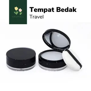 VASMALL - TEMPAT BEDAK TABUR | TEMPAT LOOSE POWDER FREE SPONGE | WADAH BEDAK TRAVEL
