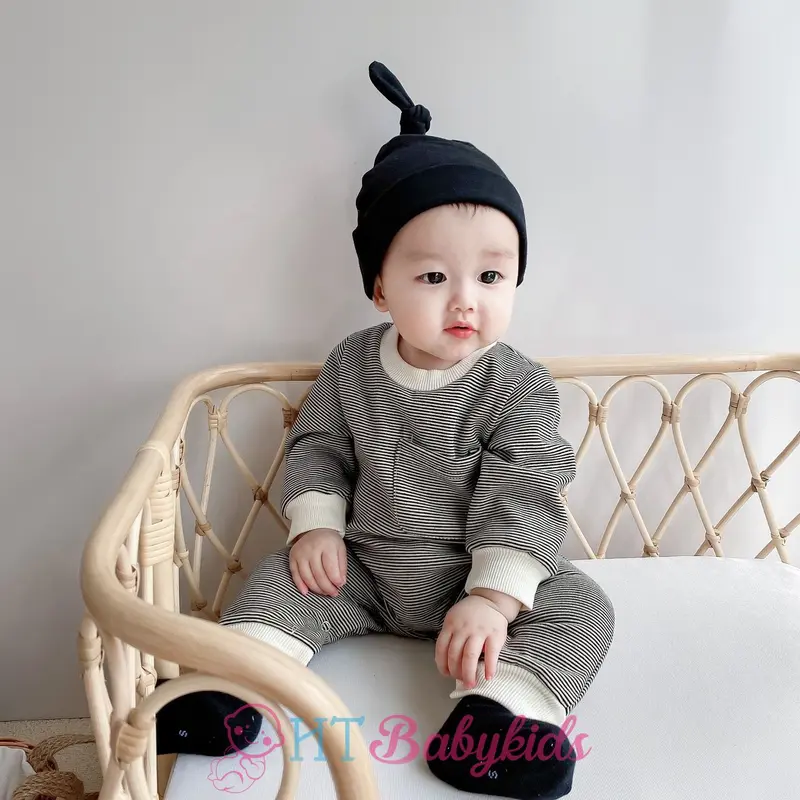 Set Nón Tất Củ Tỏi Gấu Đáng Yêu Cho Bé Trai Bé Gái Phong cách Hàn Quốc 1