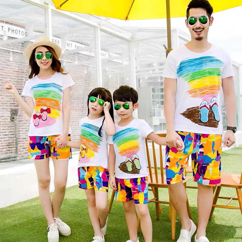 Product Introduction of Áo thun gia đình hoạ tiết nổi bật cho cả nhà đi biển, đi du lịch mát mẻ - chất vải cotton mềm, mịn, thoáng TA046 34