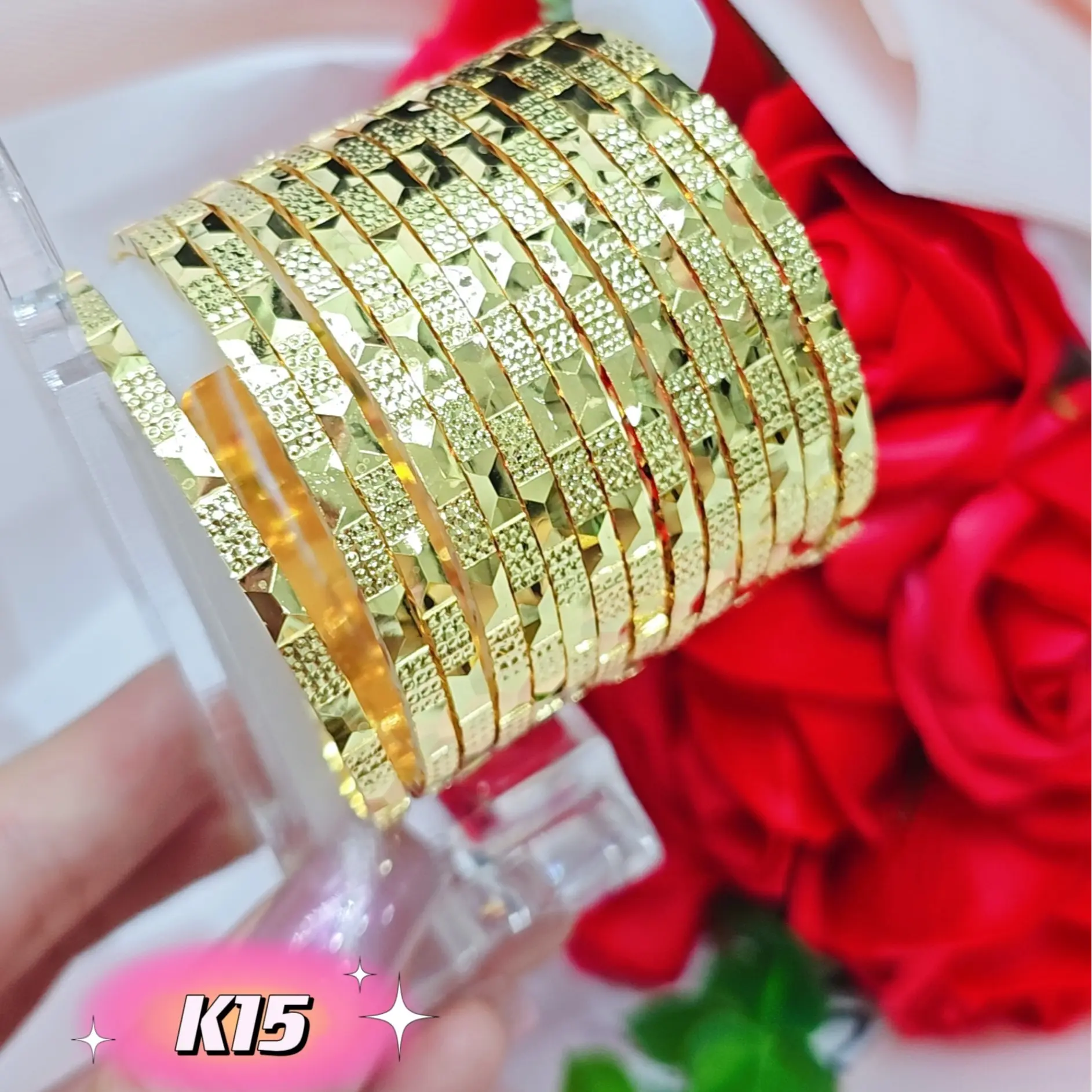 [K15] Ximen chạm máy bản vuông đeo sáng đẹp đủ ni tay khoá gài lưỡi gà phụ nữ