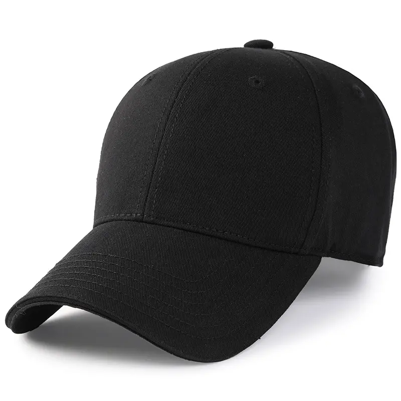 Big Head Plus Size Summer Cotton  Baseball Cap For Men Women Trucker Breathable Hat Adjustable For Outdoor Sports Running Hard Top Structure