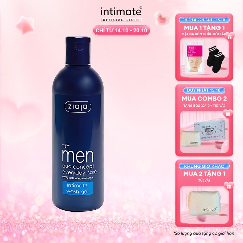 Dung Dịch Vệ Sinh Intimate Dành Cho Nam Giới Men Duo Concept Everyday Care ZIAJA Giúp Dưỡng Ẩm, Duy Trì pH, Giảm Mùi 300ml Dưỡng Thể