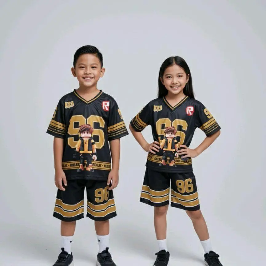 Stelan Anak Jersey Unisex Oversize Roblox 33 Terbaru (Bisa Castom Nama) One Set Free Name Setelan Outdoor Sport Dryfit Stelan Anak Jersey Unisex Oversize Roblox 33 Terbaru (Bisa Castom Nama) One Set Free Name Setelan Outdoor Sport Dryfit