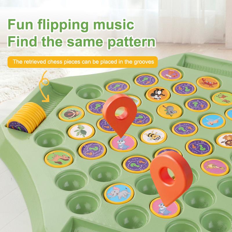 Product Introduction of Animal Flip Chess Memory Chess Game Animal Flip Chess Cognitive Memory Board Game For Kids Family 17