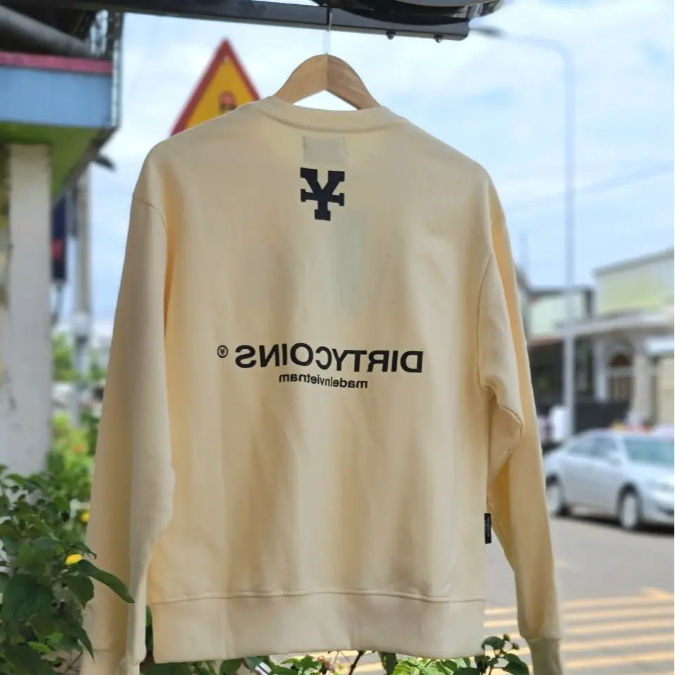 Áo Sweater Basic Logo Chất Nỉ Bông