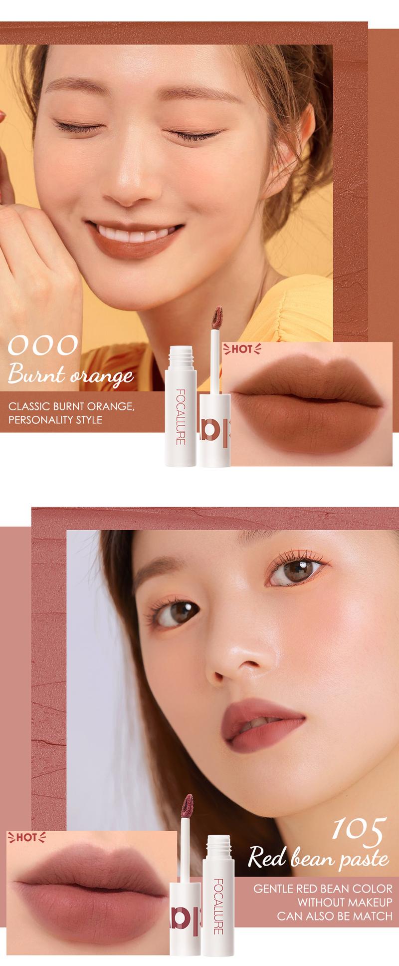 Product Introduction of FOCALLURE MOUSSE MATTE VÀ SON MÔI BÓNG MƯỢT VELVET-MIST HIGH PIGMENTATION MATTE LONG-LASTING LIPSTICK 40