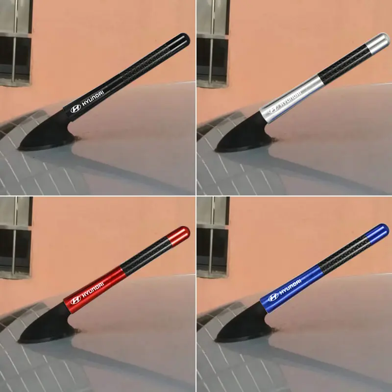 Ăng Ten Radio Sợi Carbon Thông Dụng Cho Xe Hơi, 1 Cái, 12Cm, Cho Hyundai Ioniq 5 Kona Certa Elantra Santa Fe I10 Sonata Tucson Accent IX25 IX35 2