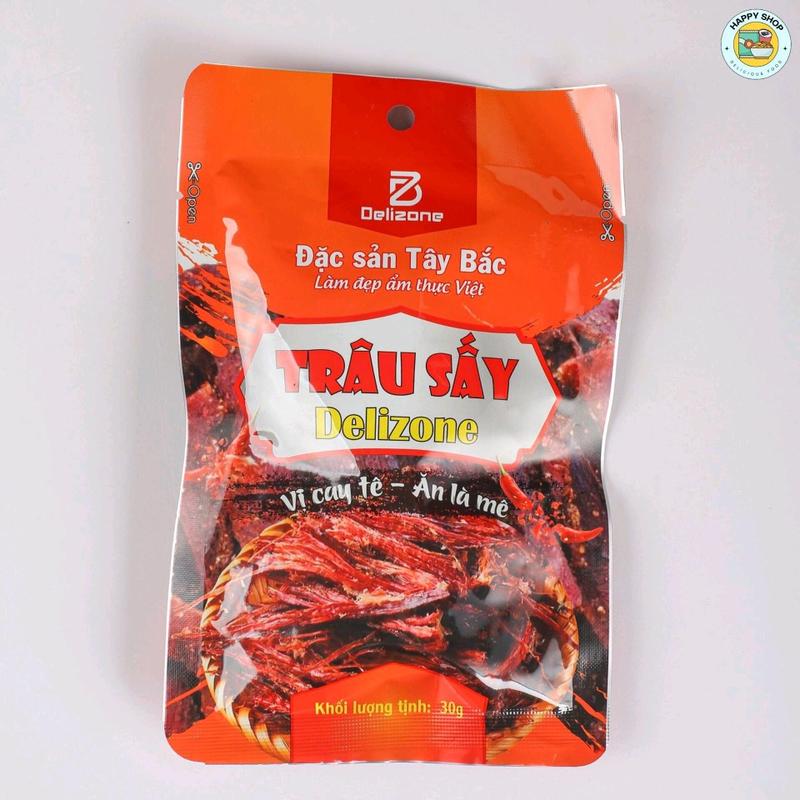 Product Introduction of Thịt trâu sấy Delizone 30g/ 60g - Đặc sản vùng Tây Bắc thơm ngon đậm vị 1