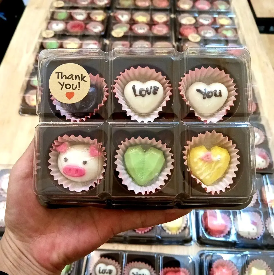 Socola valentine hộp 6 viên mix đẹp !